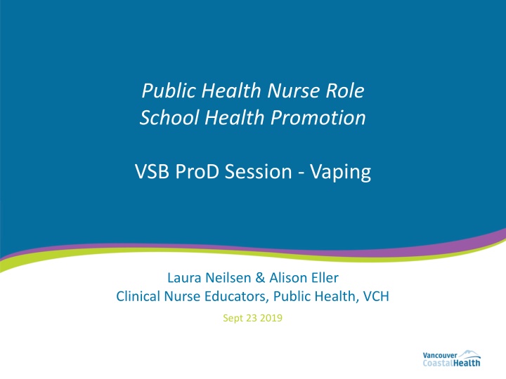 public health nurse role school health promotion