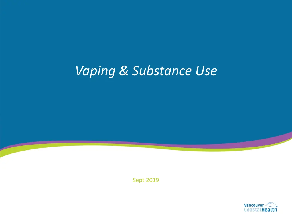 vaping substance use