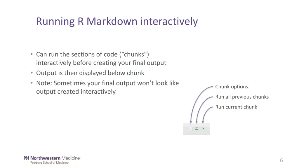 running r markdown interactively