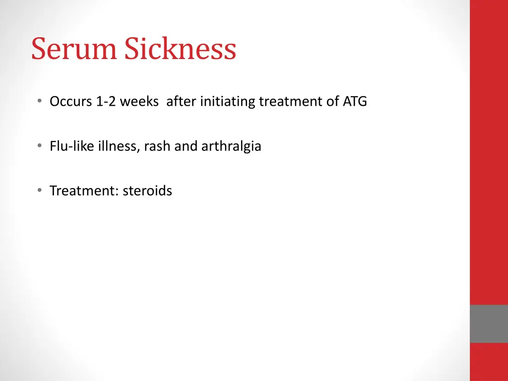 serum sickness