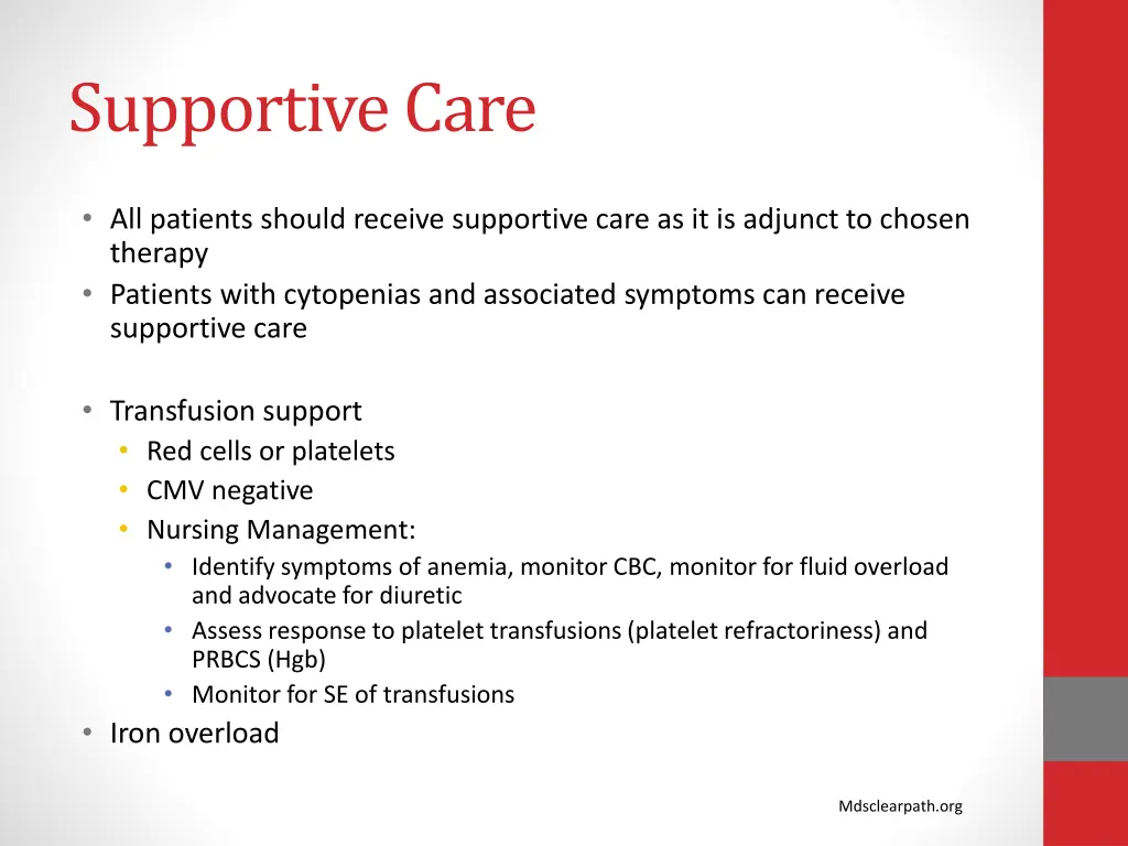 supportive care