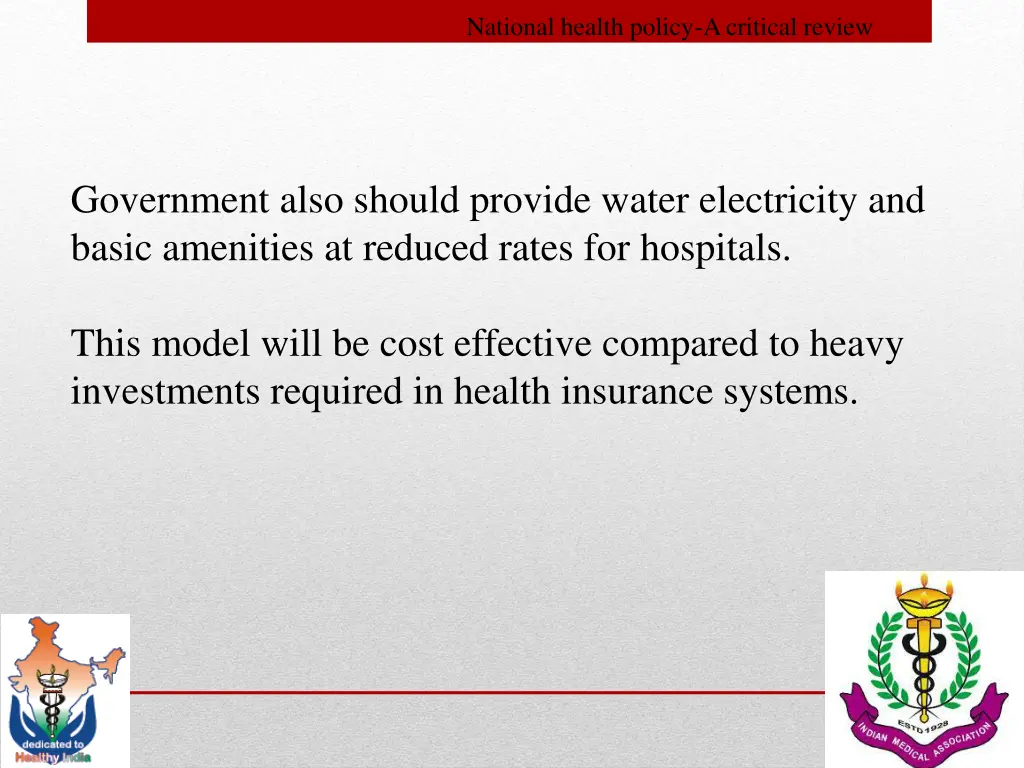 national health policy a critical review 13