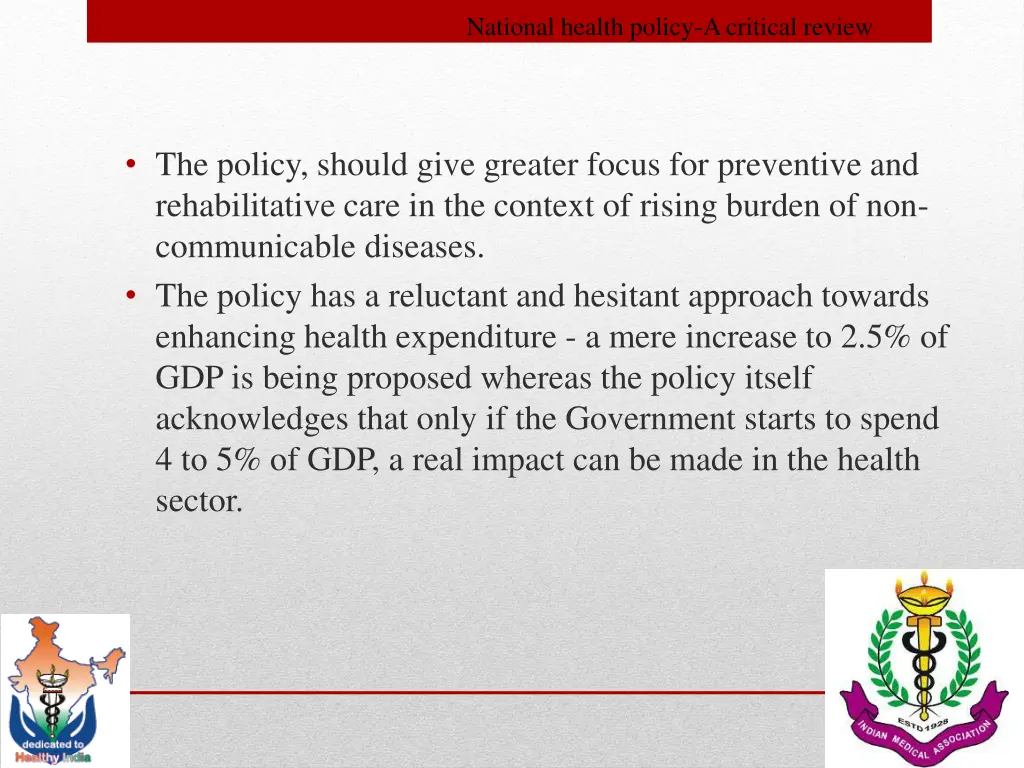 national health policy a critical review 3