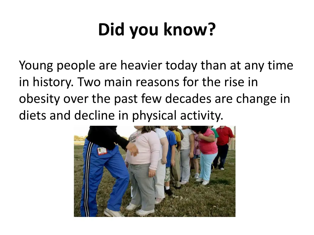 did you know