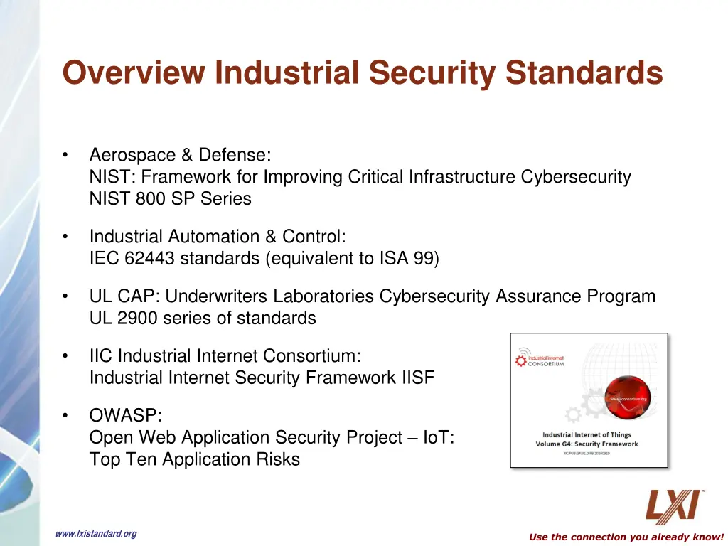 overview industrial security standards