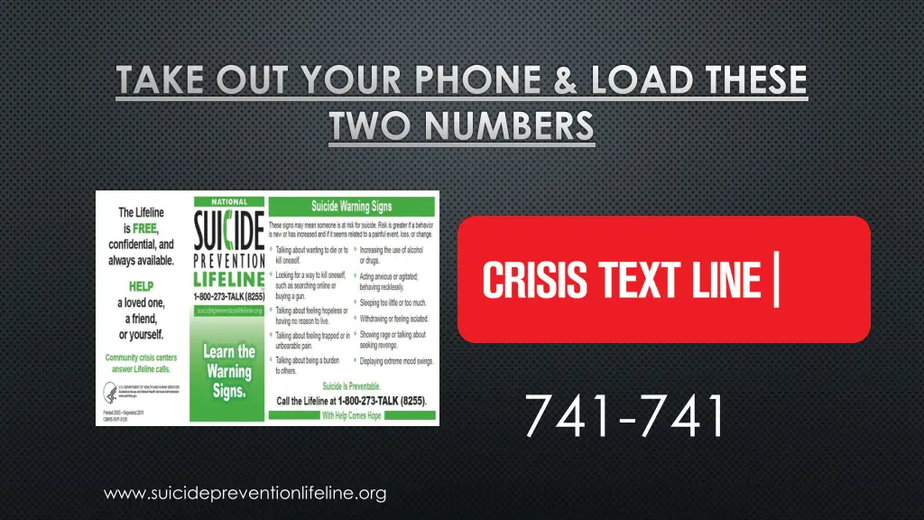 take out your phone load these two numbers