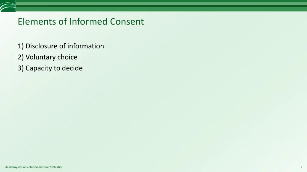 elements of informed consent