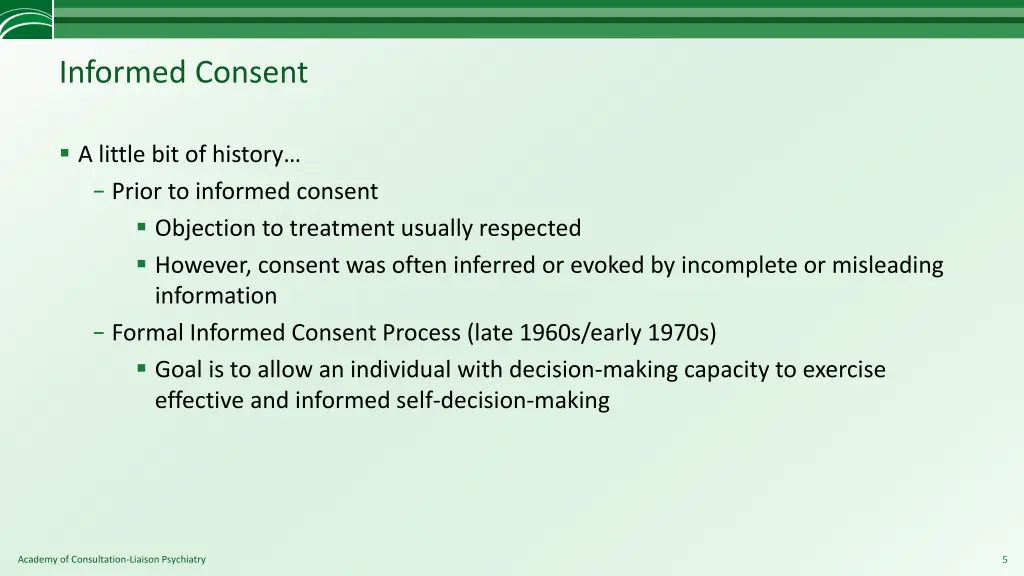 informed consent