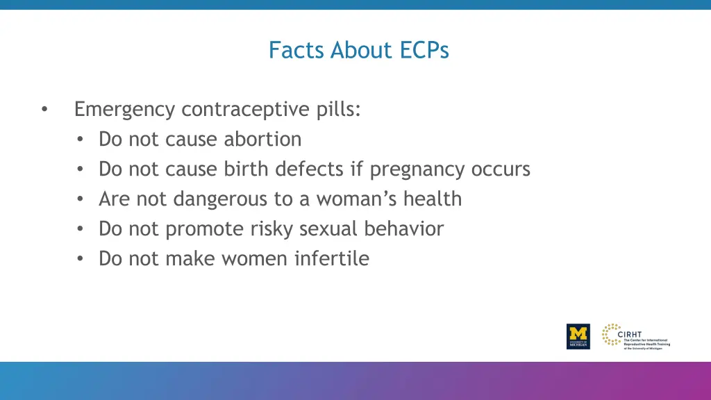 facts about ecps