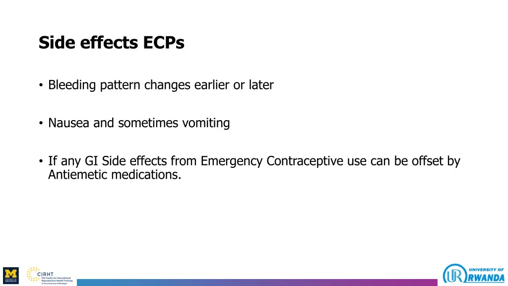 side effects ecps