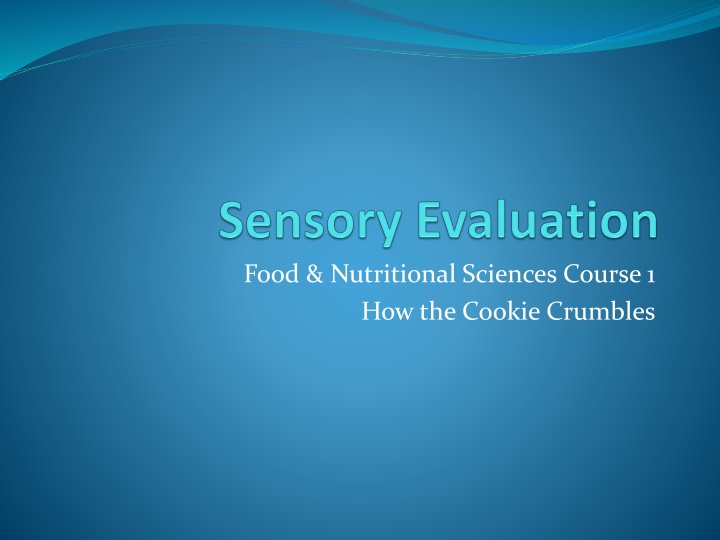 food nutritional sciences course 1 how the cookie