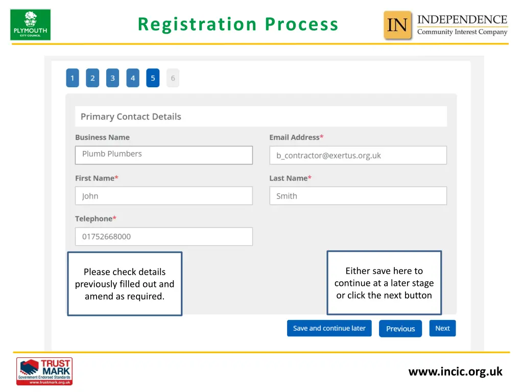 registration process 8