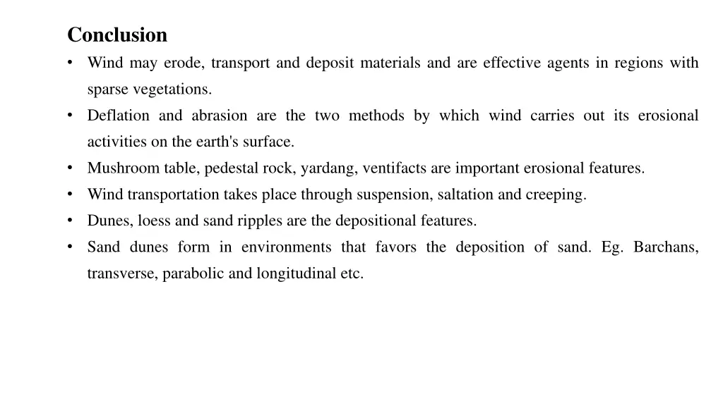 conclusion wind may erode transport and deposit