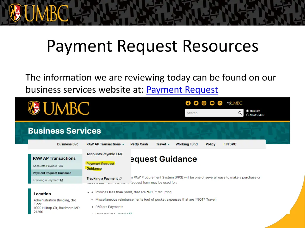 payment request resources