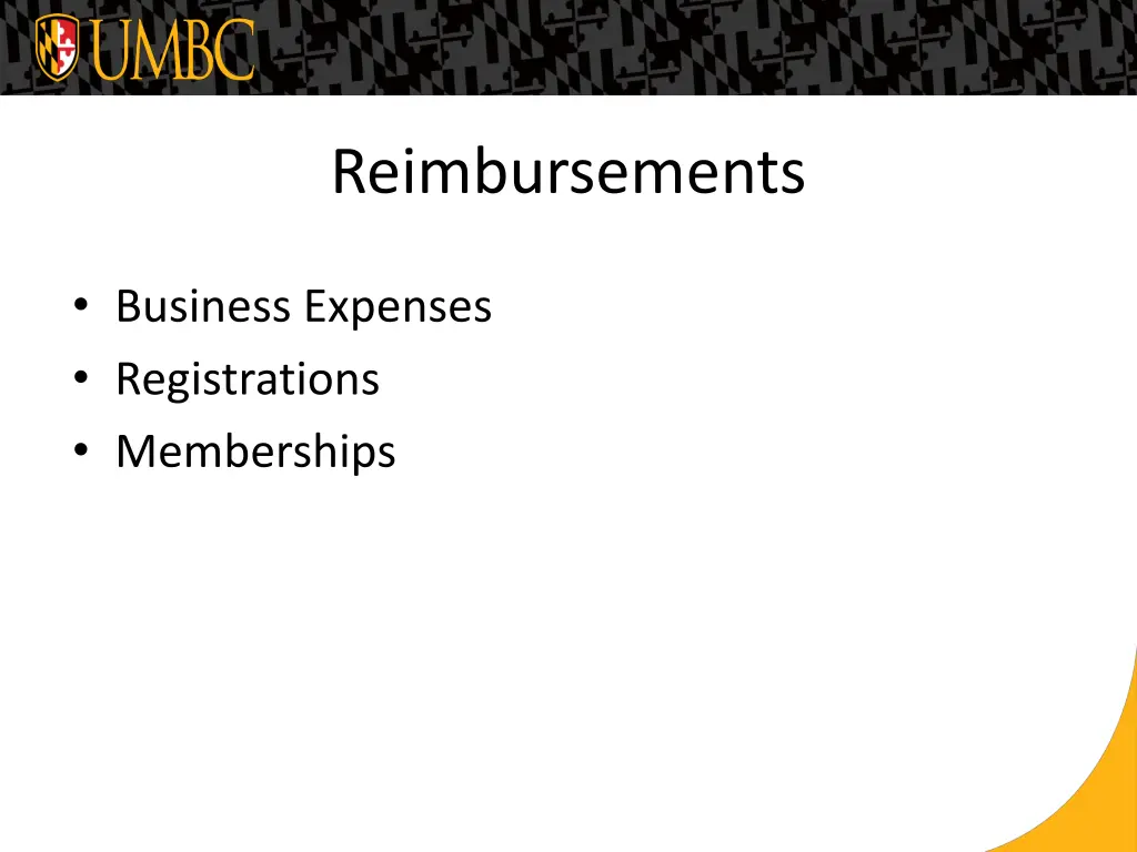 reimbursements