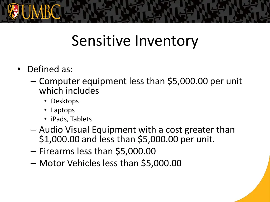 sensitive inventory 1