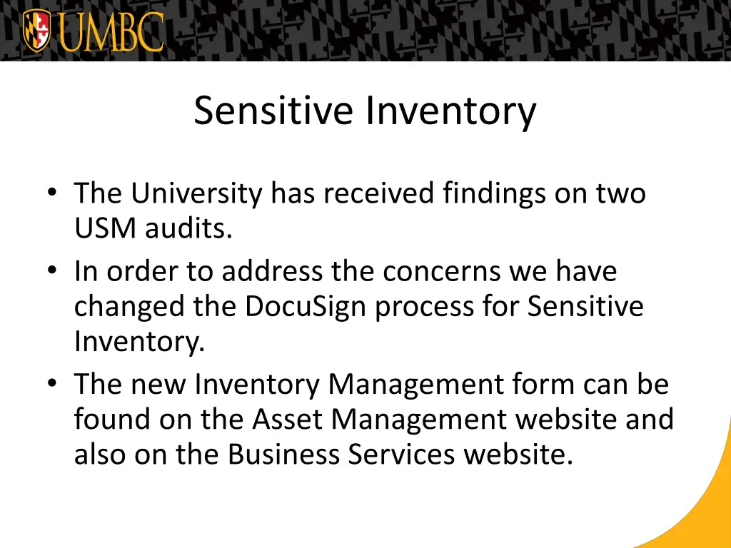 sensitive inventory 2