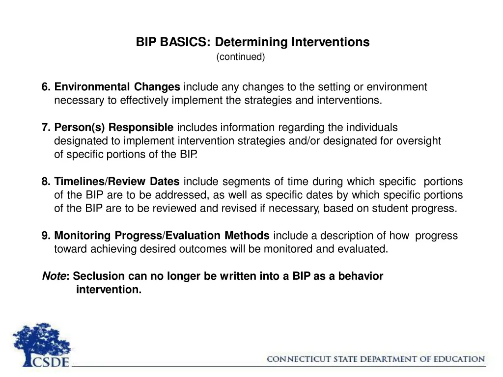 bip basics determining interventions continued