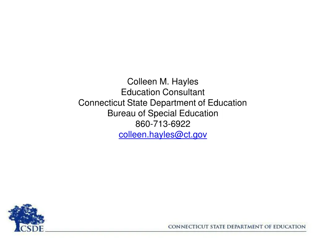 colleen m hayles education consultant connecticut