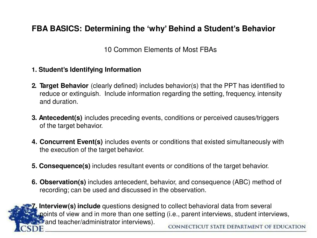 fba basics determining the why behind a student