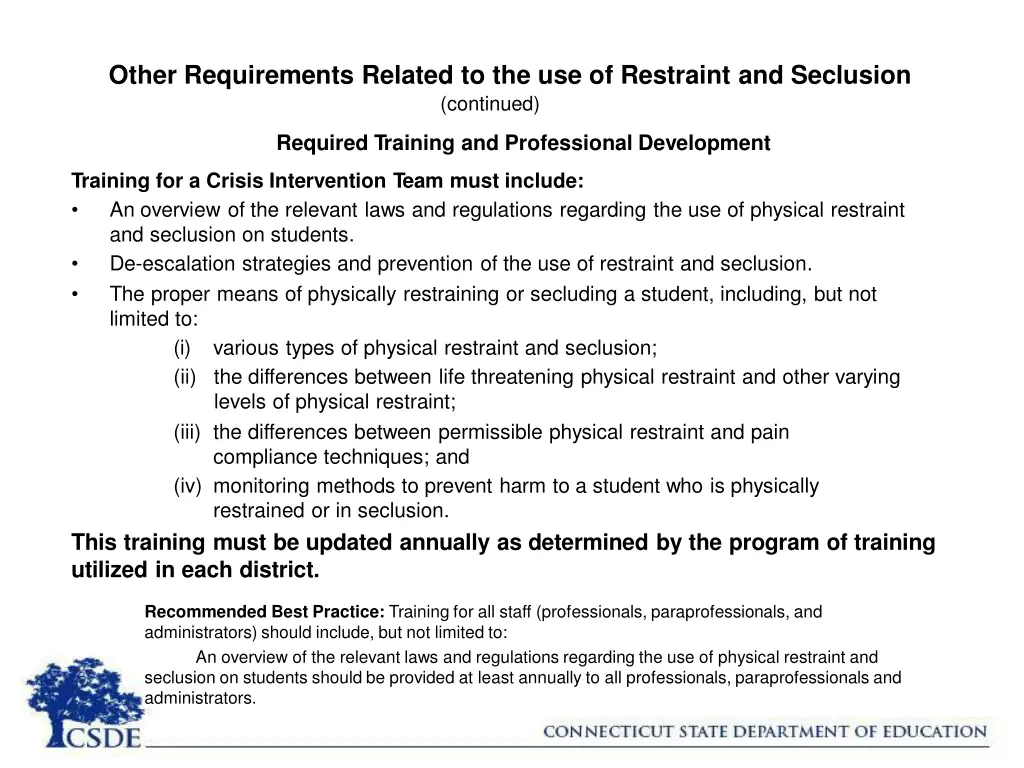 other requirements related 5