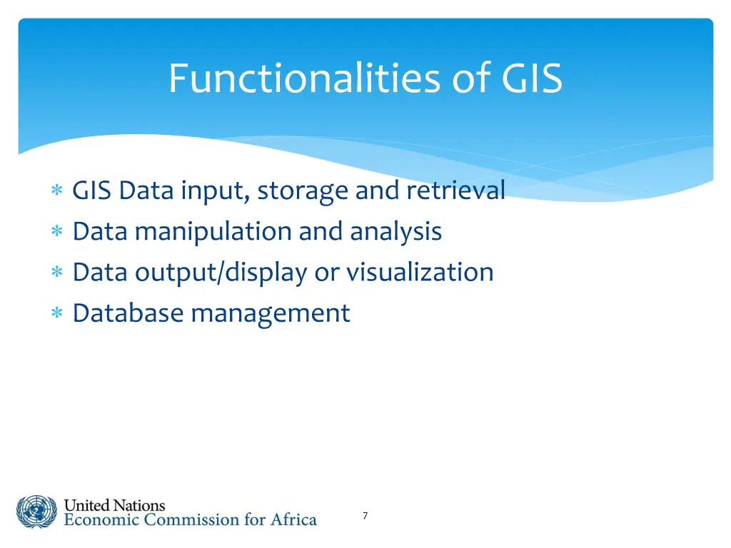 functionalities of gis