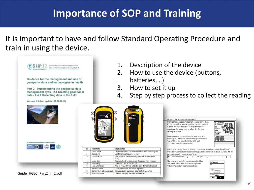 importance of sop and training