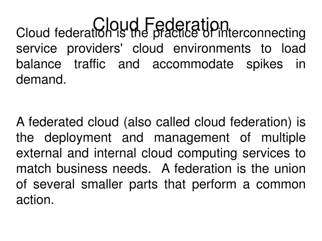 cloud federation