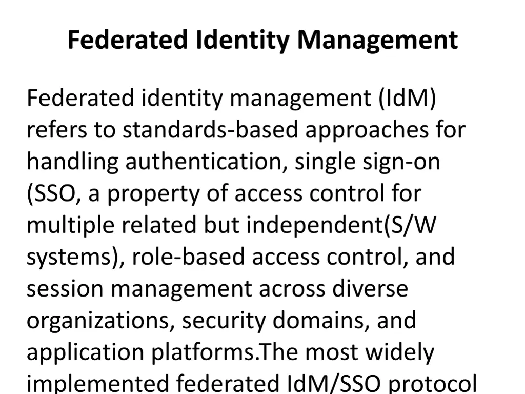 federated identity management 1