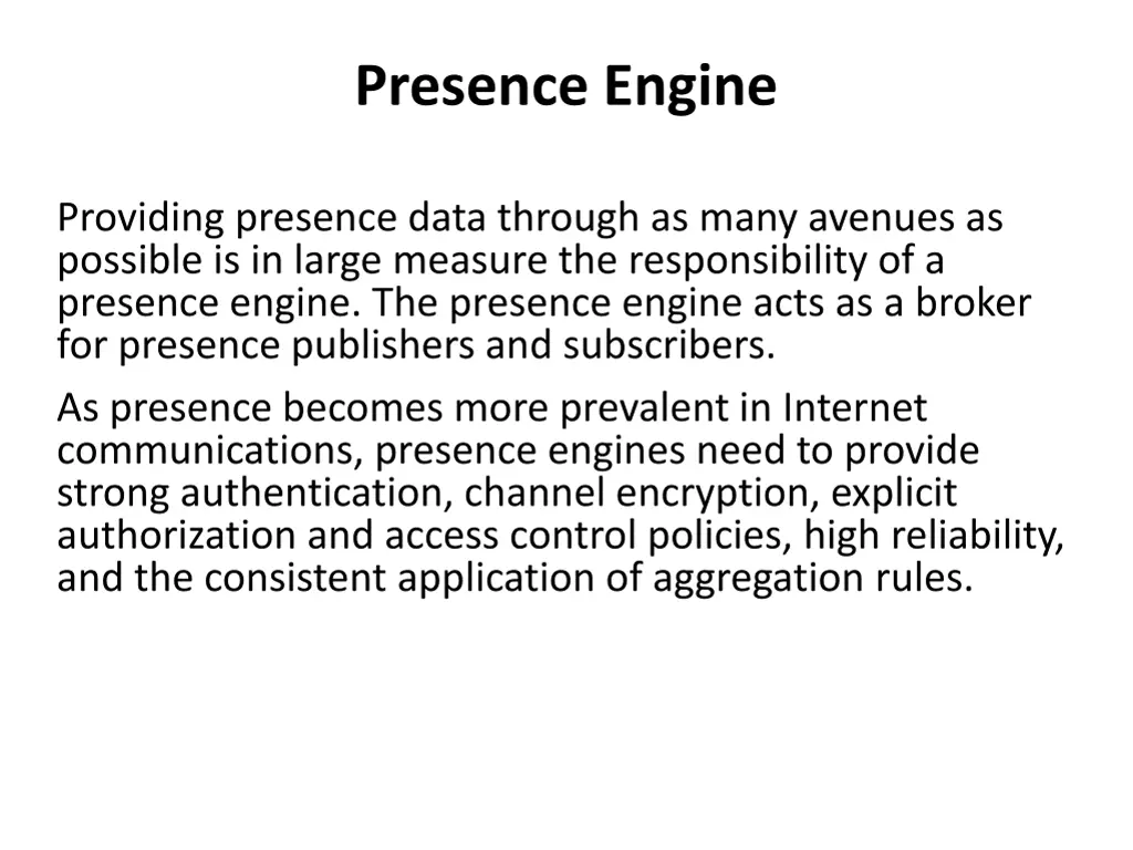 presence engine