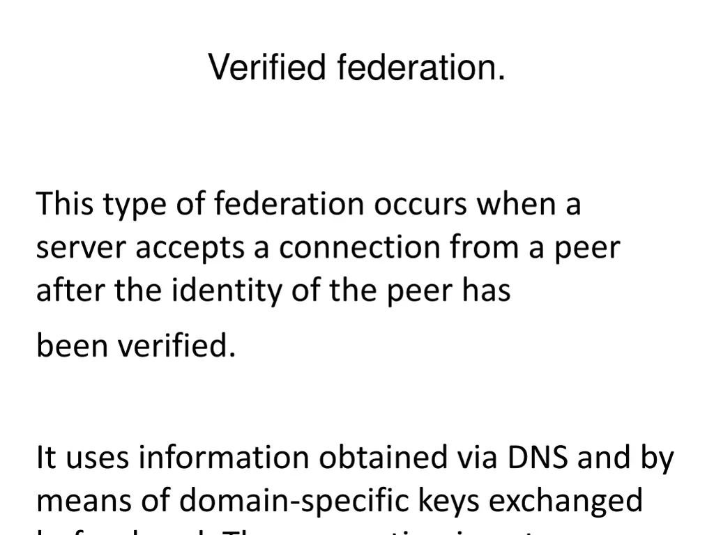 verified federation