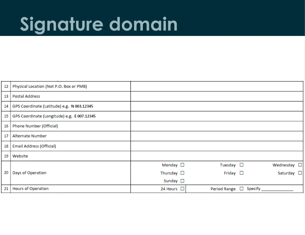 signature domain 5