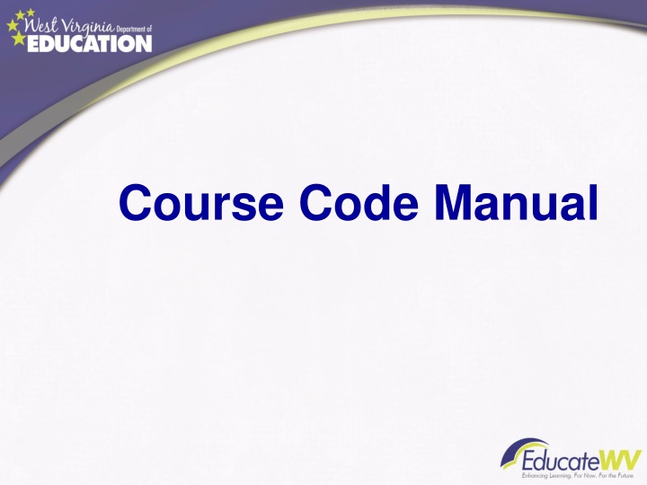 course code manual