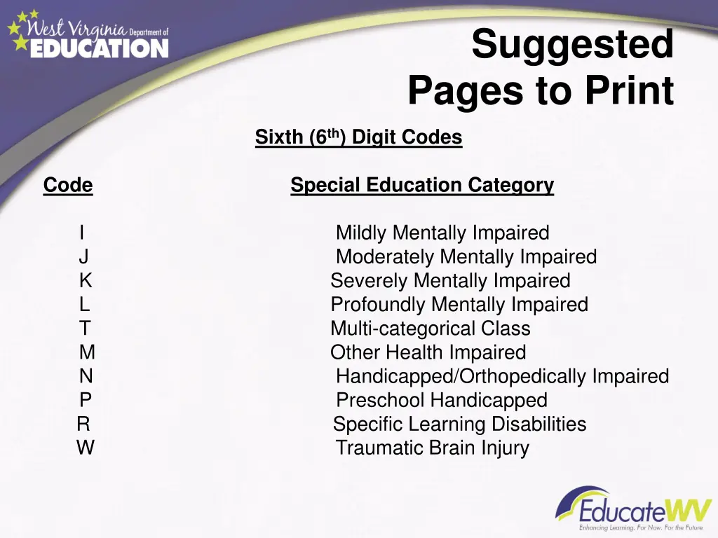 suggested pages to print 2