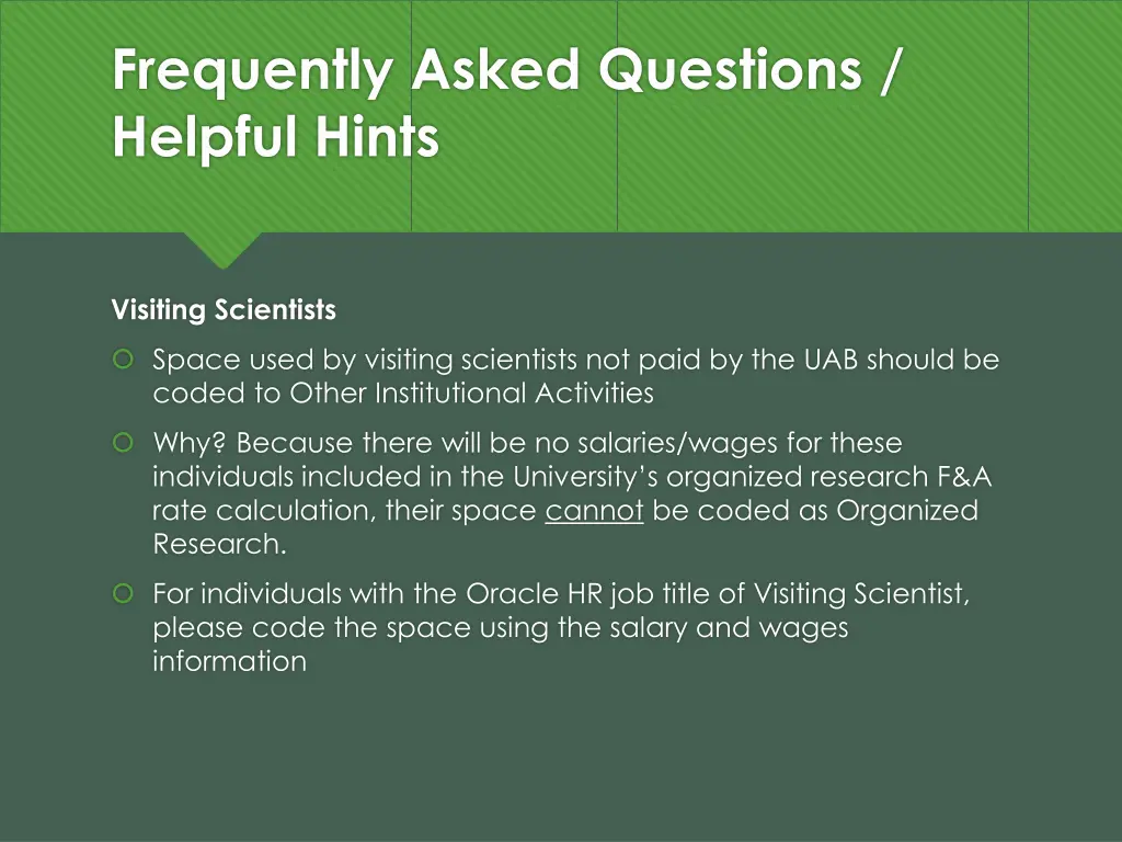 frequently asked questions helpful hints 2