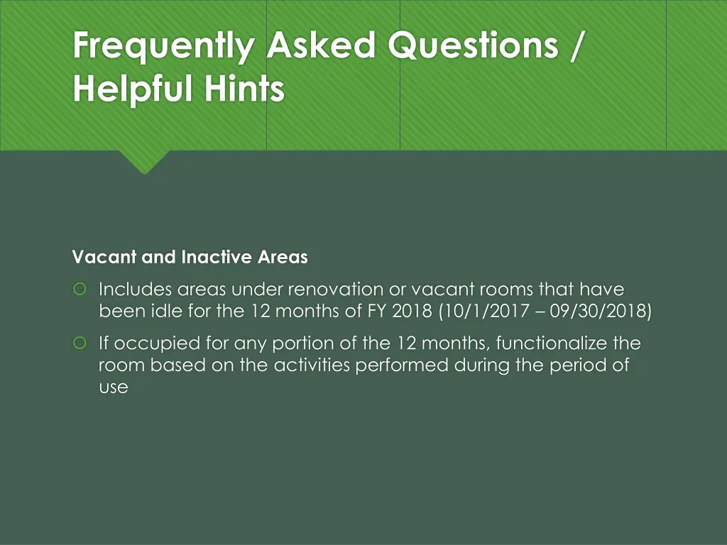 frequently asked questions helpful hints 7