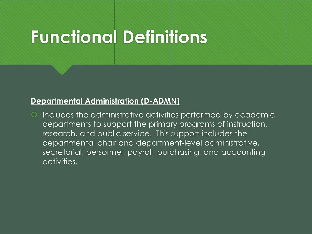 functional definitions 11