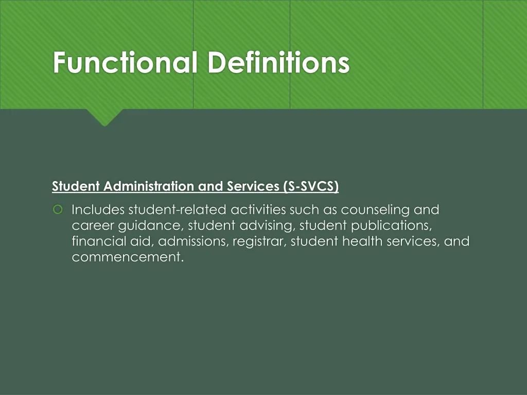 functional definitions 12