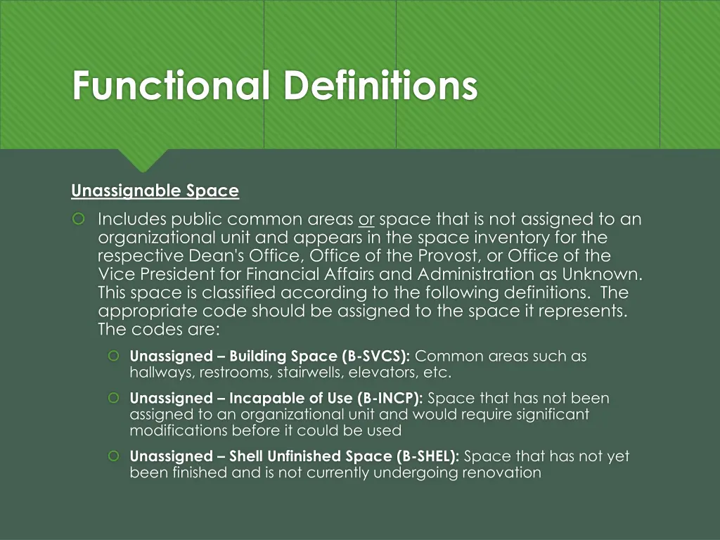 functional definitions 20