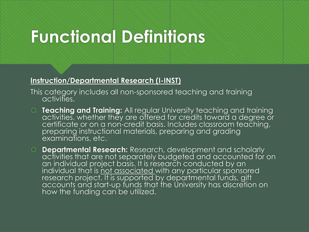 functional definitions 3