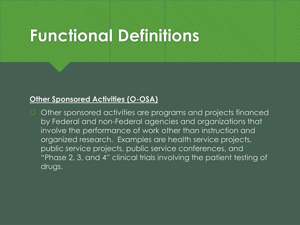 functional definitions 5