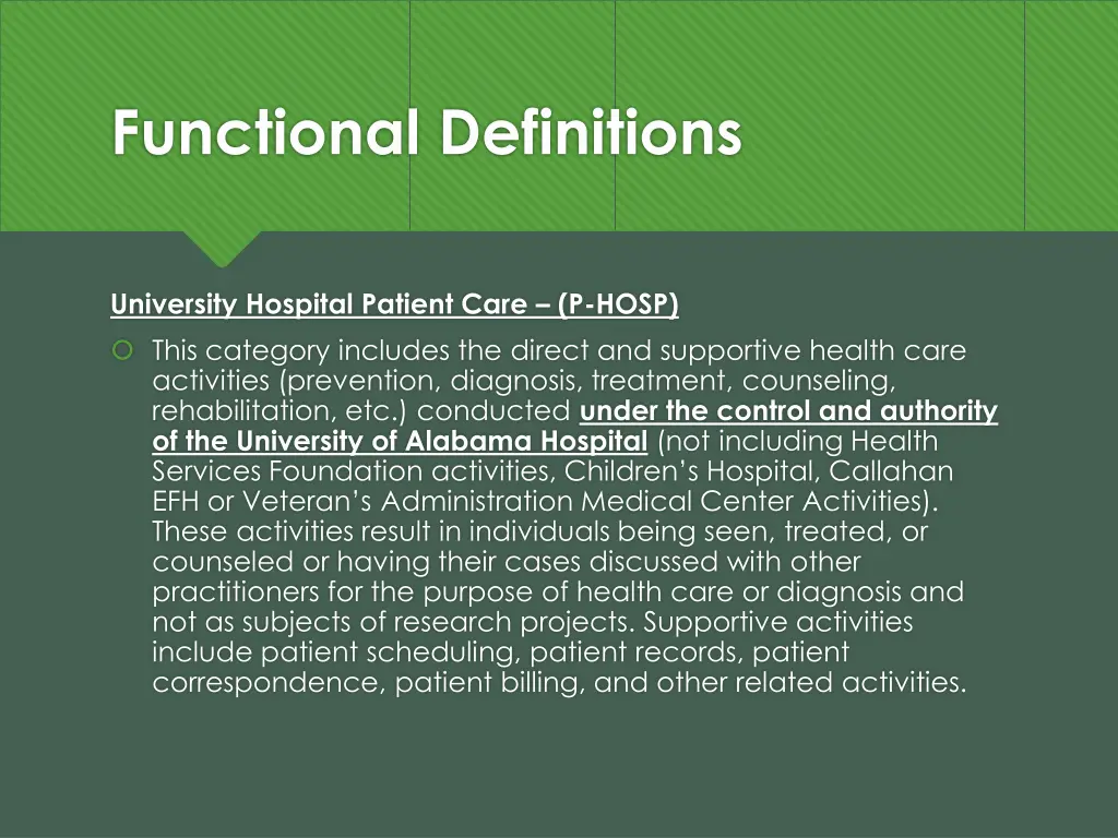 functional definitions 6