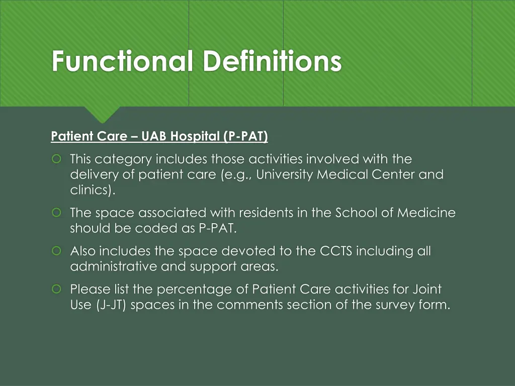 functional definitions 9