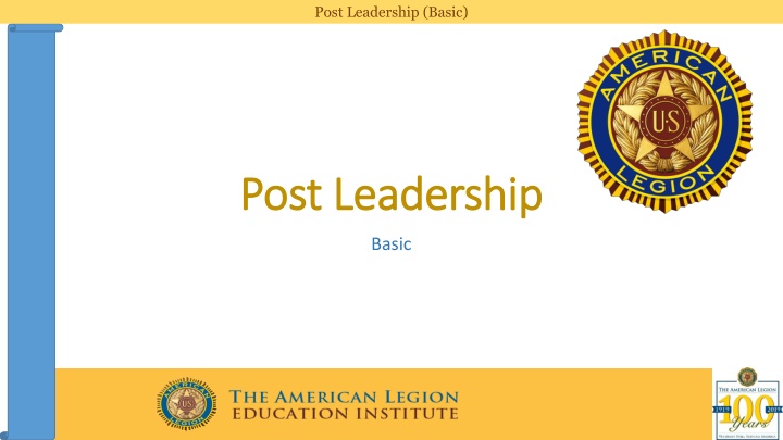 post leadership basic