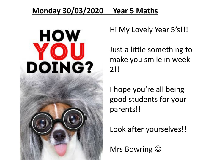 monday 30 03 2020 year 5 maths