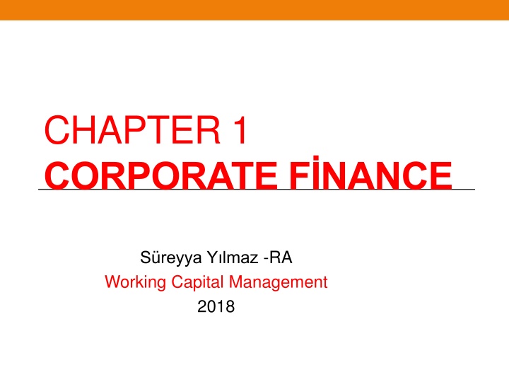 chapter 1 corporate f nance