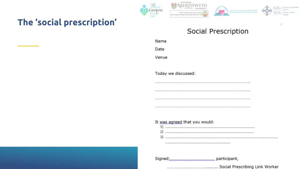 the social prescription