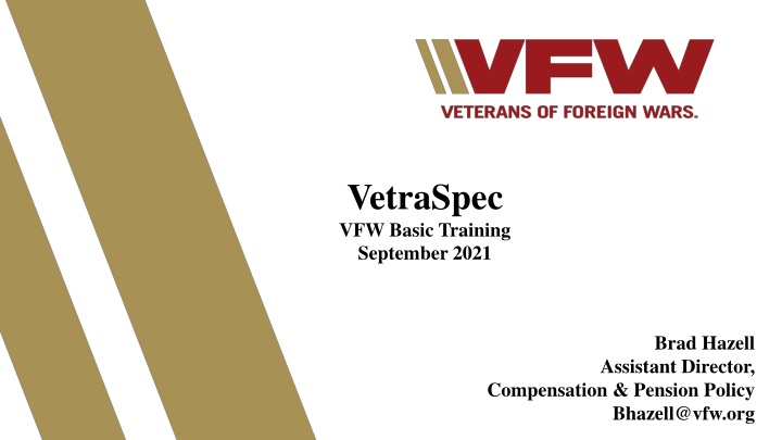 vetraspec vfw basic training september 2021