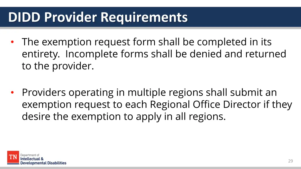 didd provider requirements 2