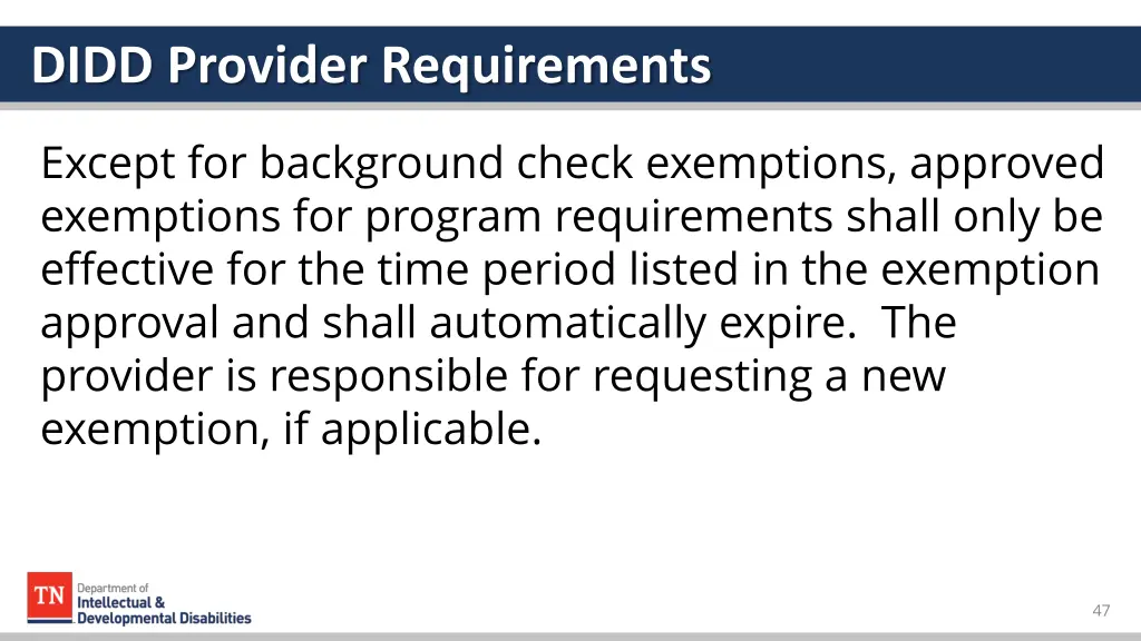 didd provider requirements 4